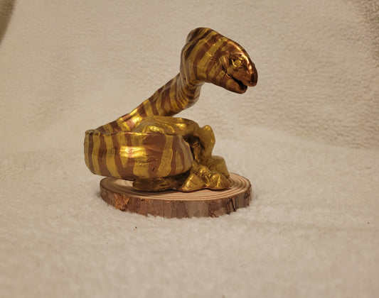 Zebra Moray Eel (Rusting Bronze & Gold)